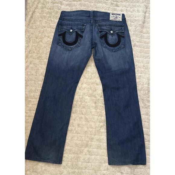 True Religion Y2K Black Cornell straight jeans Size 38 - Picture 6 of 8